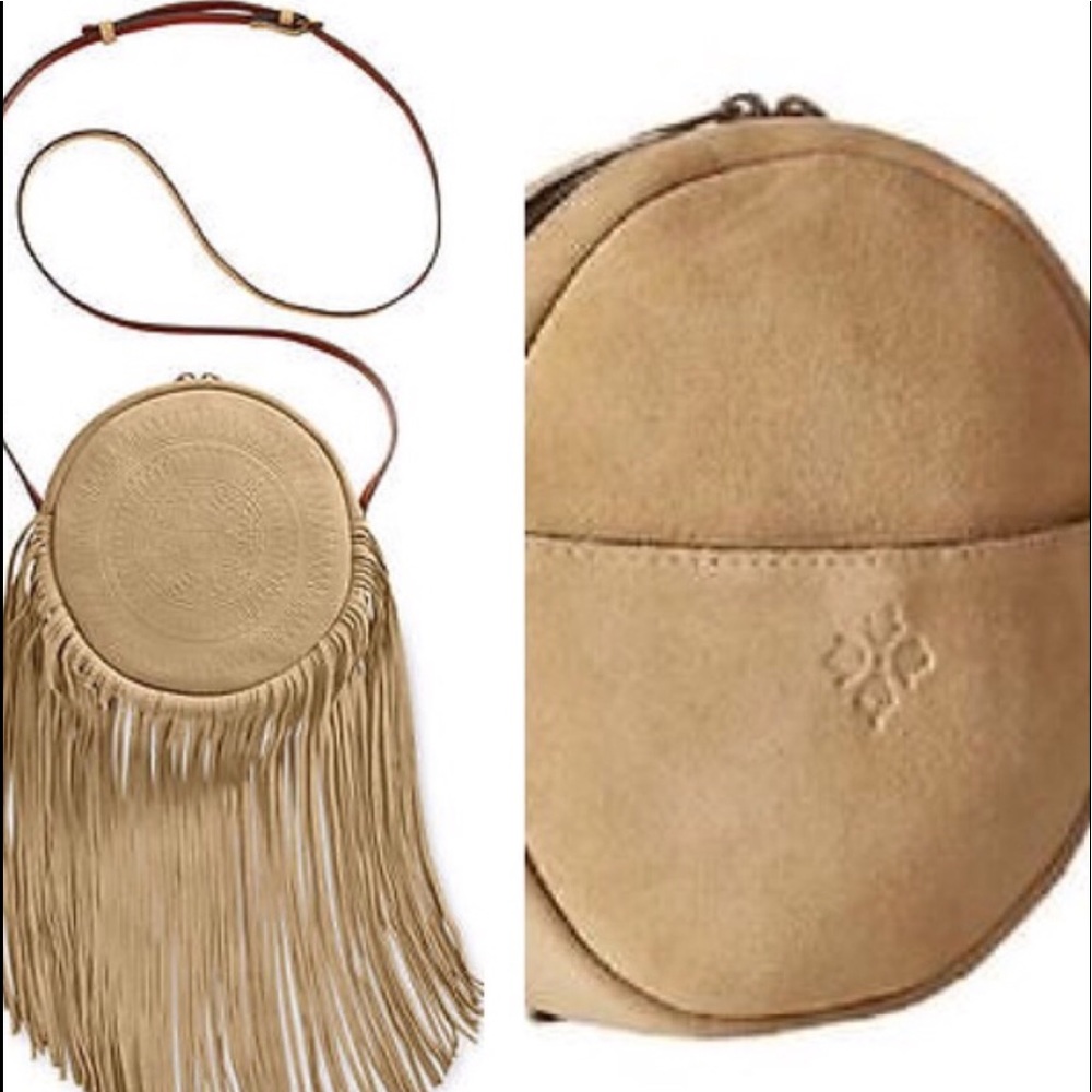 Patricia Nash “Rovito”Embossed Suede Leather Bag